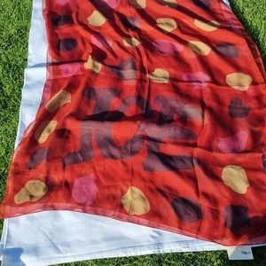 NWT: Silk Iceberg scarf